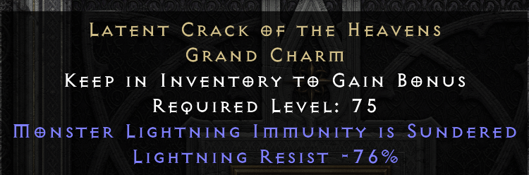 LATENT CRACK OF THE HEAVENS original item tooltip