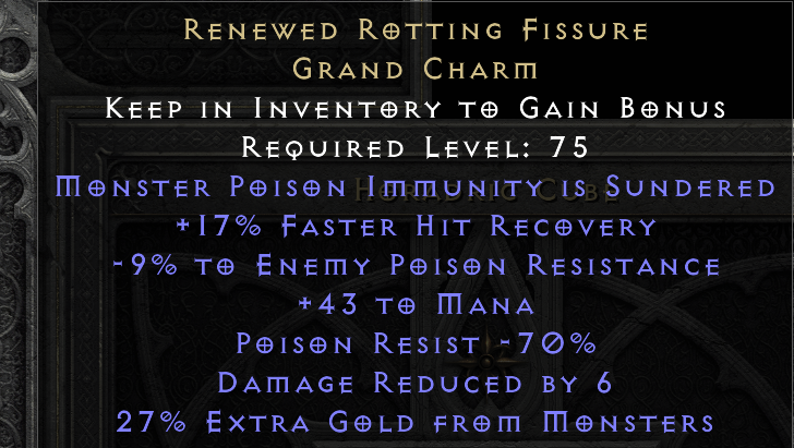 RENEWED ROTTING FISSURE original item tooltip