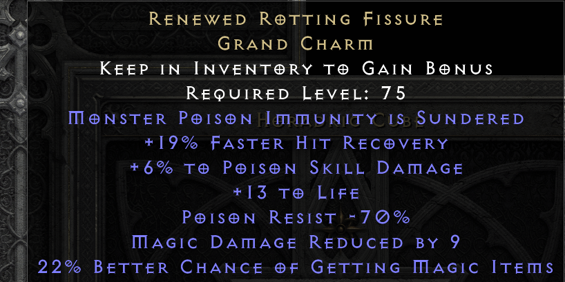 RENEWED ROTTING FISSURE original item tooltip
