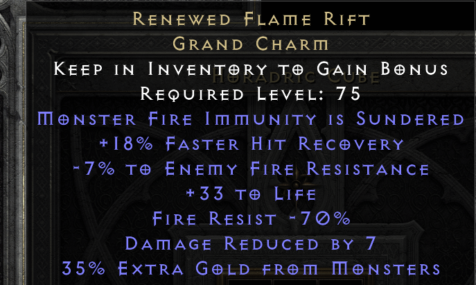 RENEWED FLAME RIFT original item tooltip