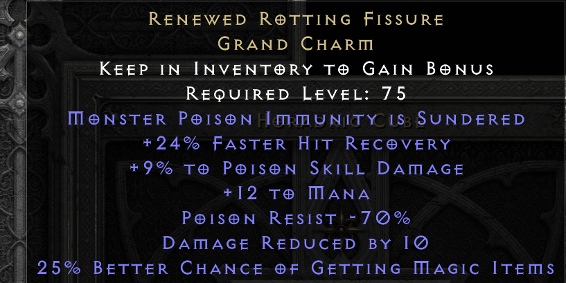 RENEWED ROTTING FISSURE original item tooltip