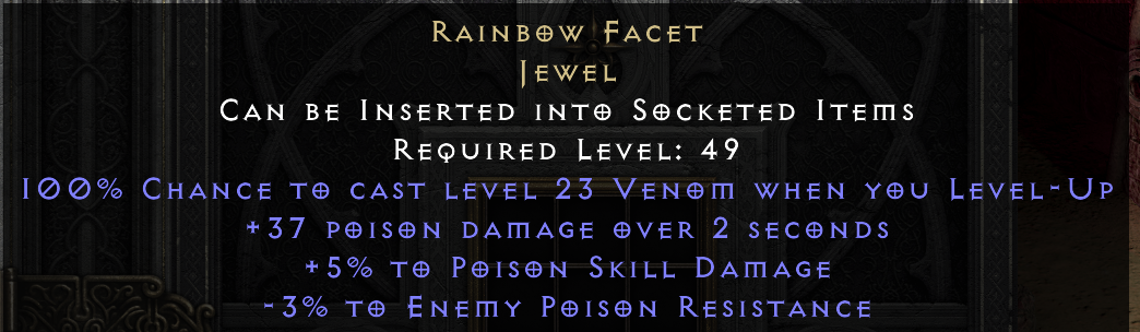 RAINBOW FACET original item tooltip